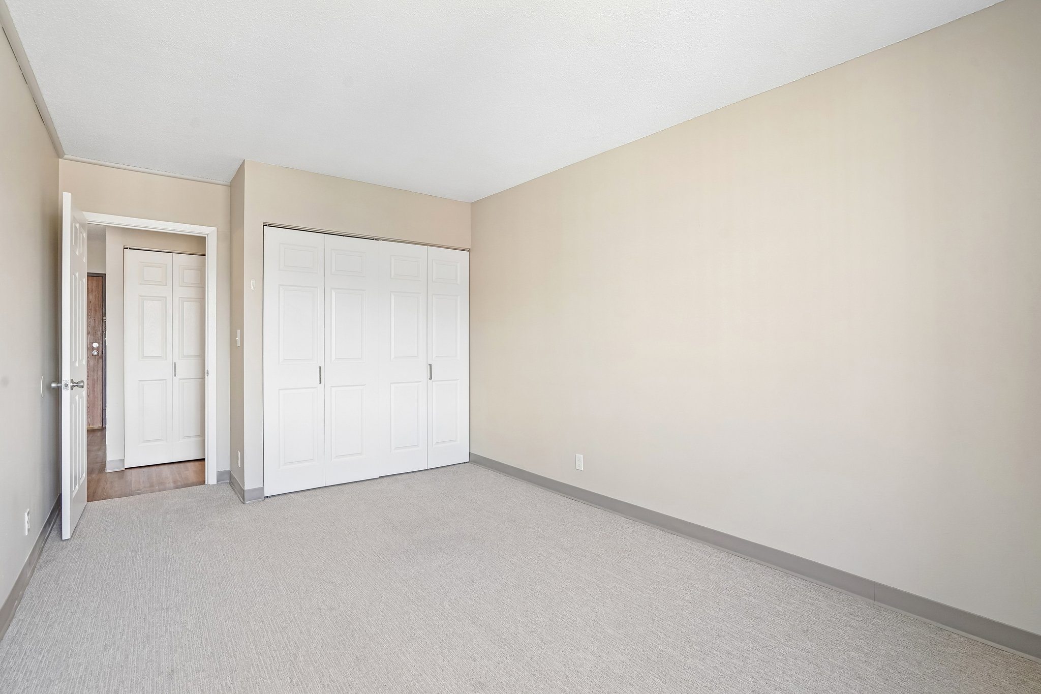 One bedroom empty